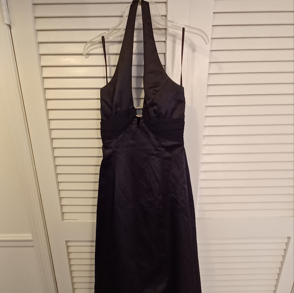 Black A line Formal Gown